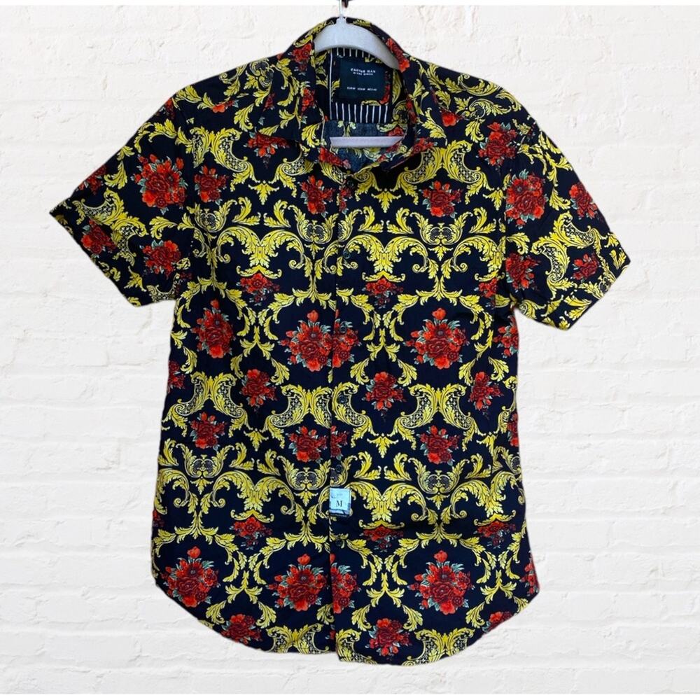 Cactus Man paisley floral print button down shirt - Picture 2 of 8